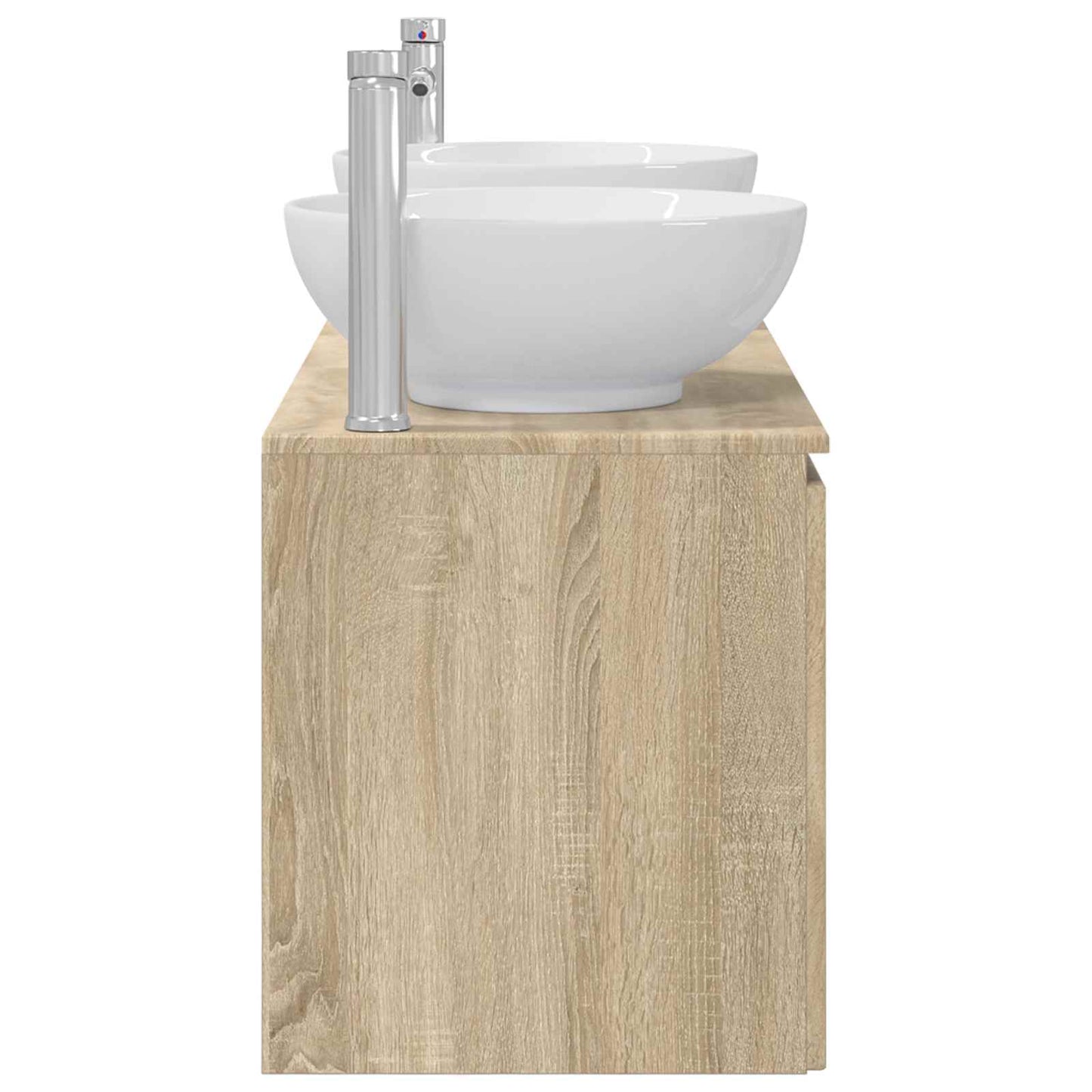 Bathroom Cabinet Set 3 pcs Sonoma Oak 49.5 x 44.5 x 65 cm