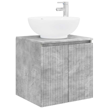 Bathroom Cabinet Set 3 pcs Concrete Grey 49.5 x 44.5 x 65 cm