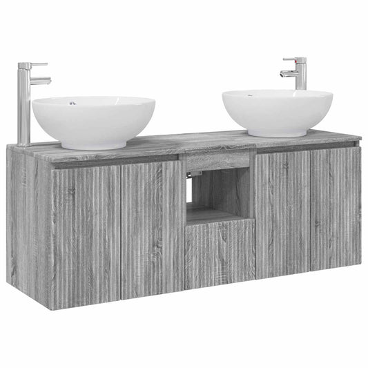 Bathroom Cabinet Set 3 pcs Grey Sonoma 49.5 x 44.5 x 65 cm