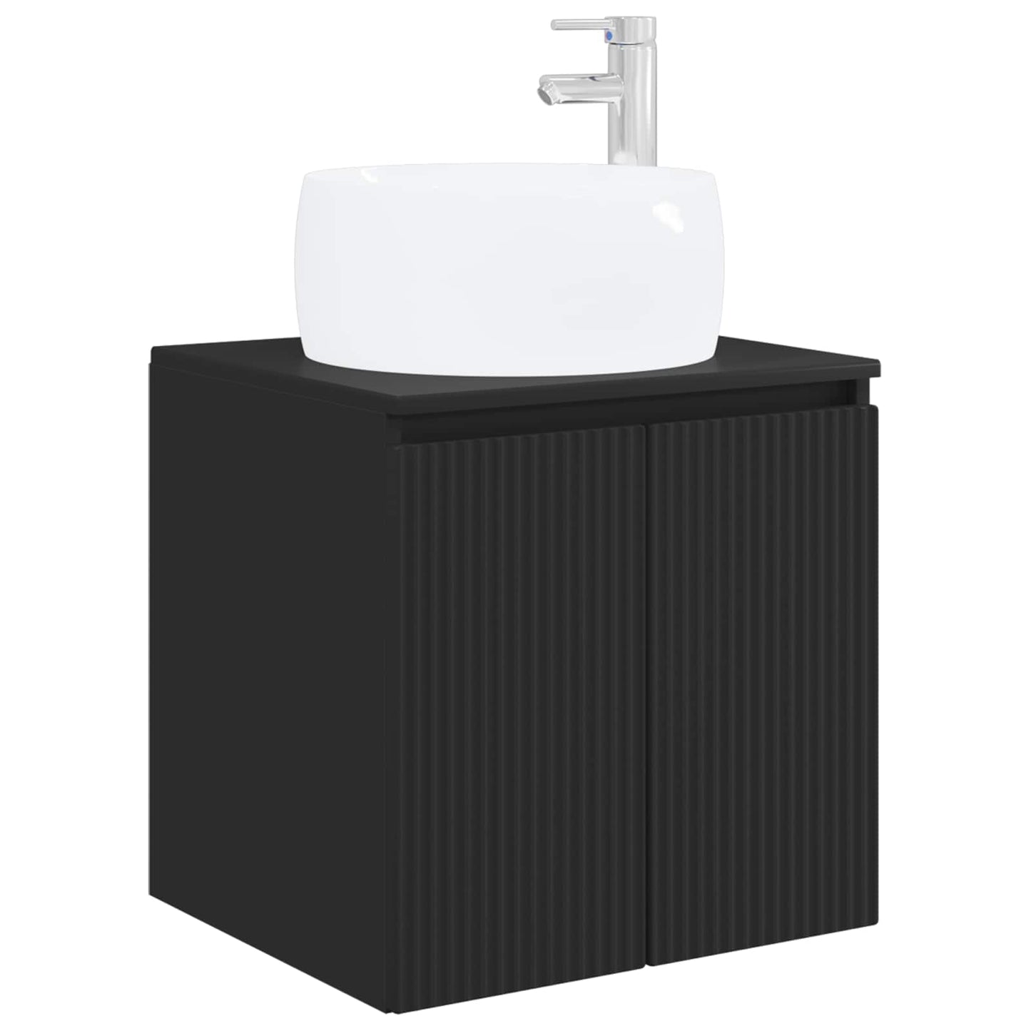 Bathroom Cabinet Set 3 pcs Black 49.5 x 44.5 x 66 cm