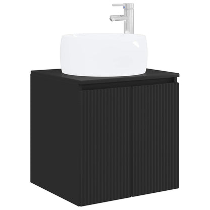 Bathroom Cabinet Set 3 pcs Black 49.5 x 44.5 x 66 cm