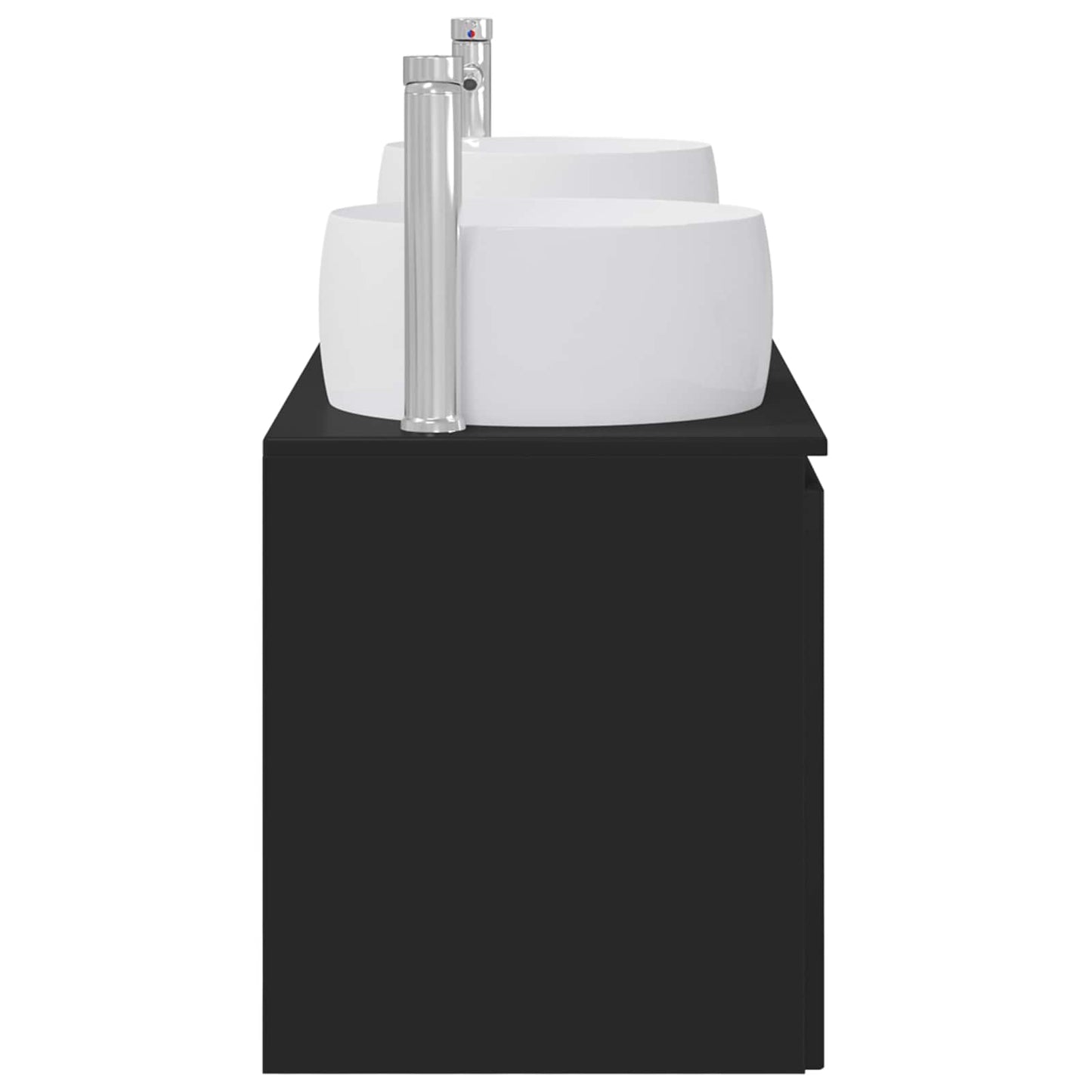 Bathroom Cabinet Set 3 pcs Black 49.5 x 44.5 x 66 cm