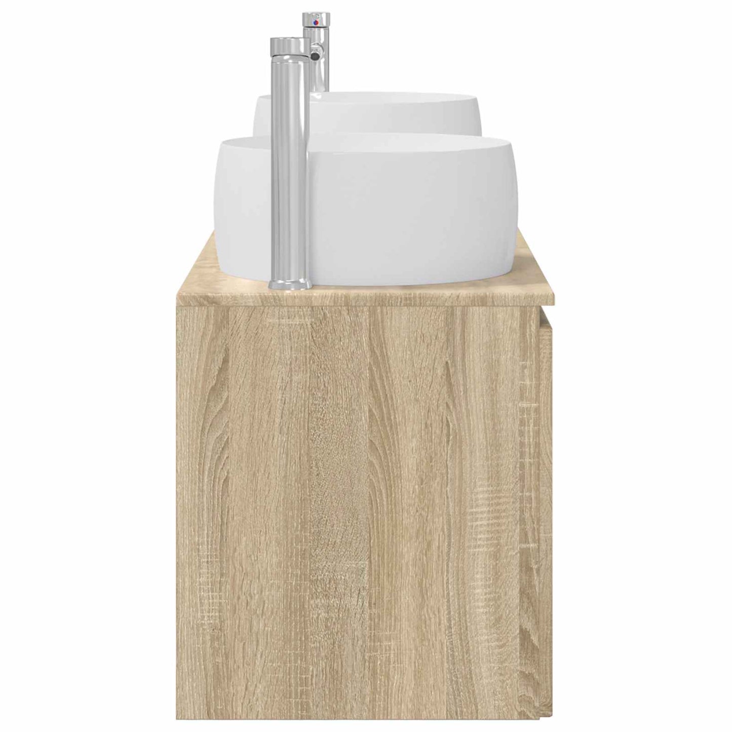 Bathroom Cabinet Set 3 pcs Sonoma Oak 49.5 x 44.5 x 66 cm