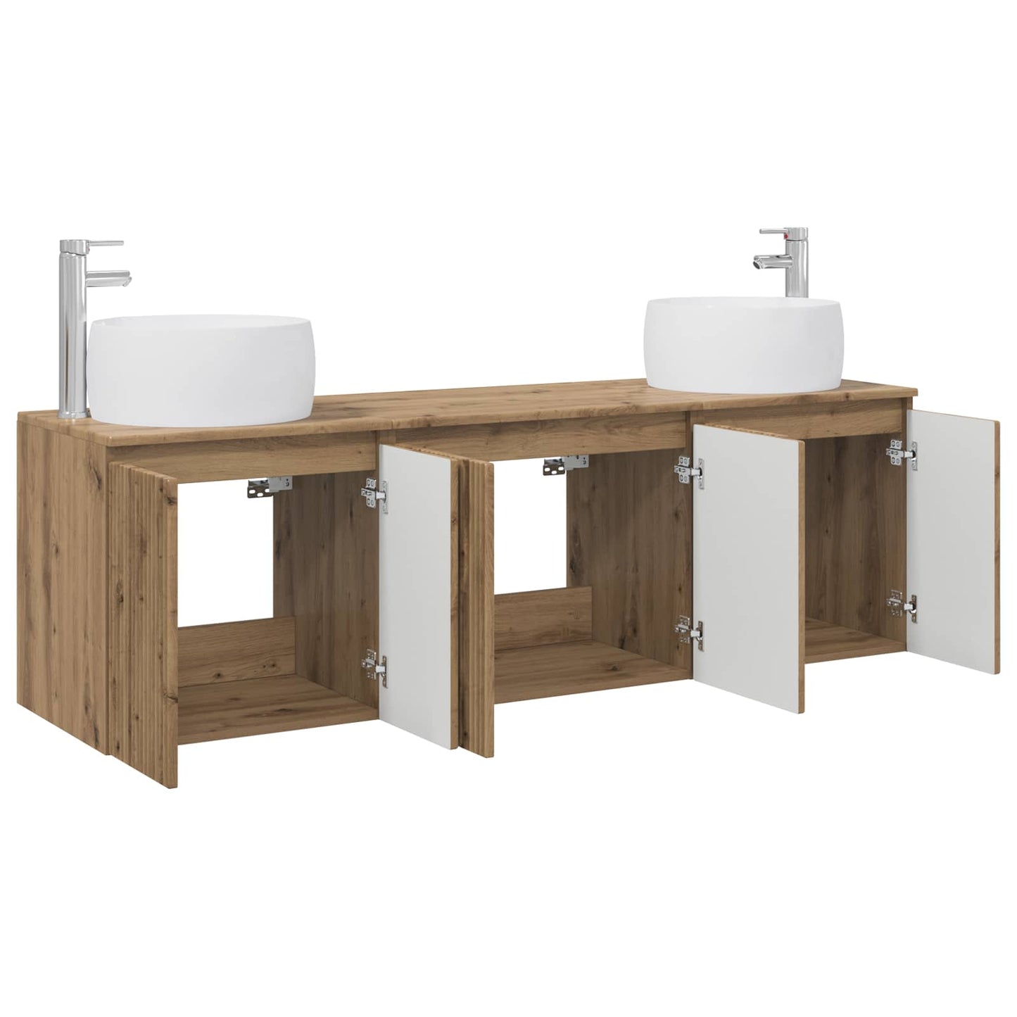 Bathroom Cabinet Set 3 pcs Artisan Oak 49.5 x 44.5 x 66 cm