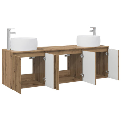 Bathroom Cabinet Set 3 pcs Artisan Oak 49.5 x 44.5 x 66 cm