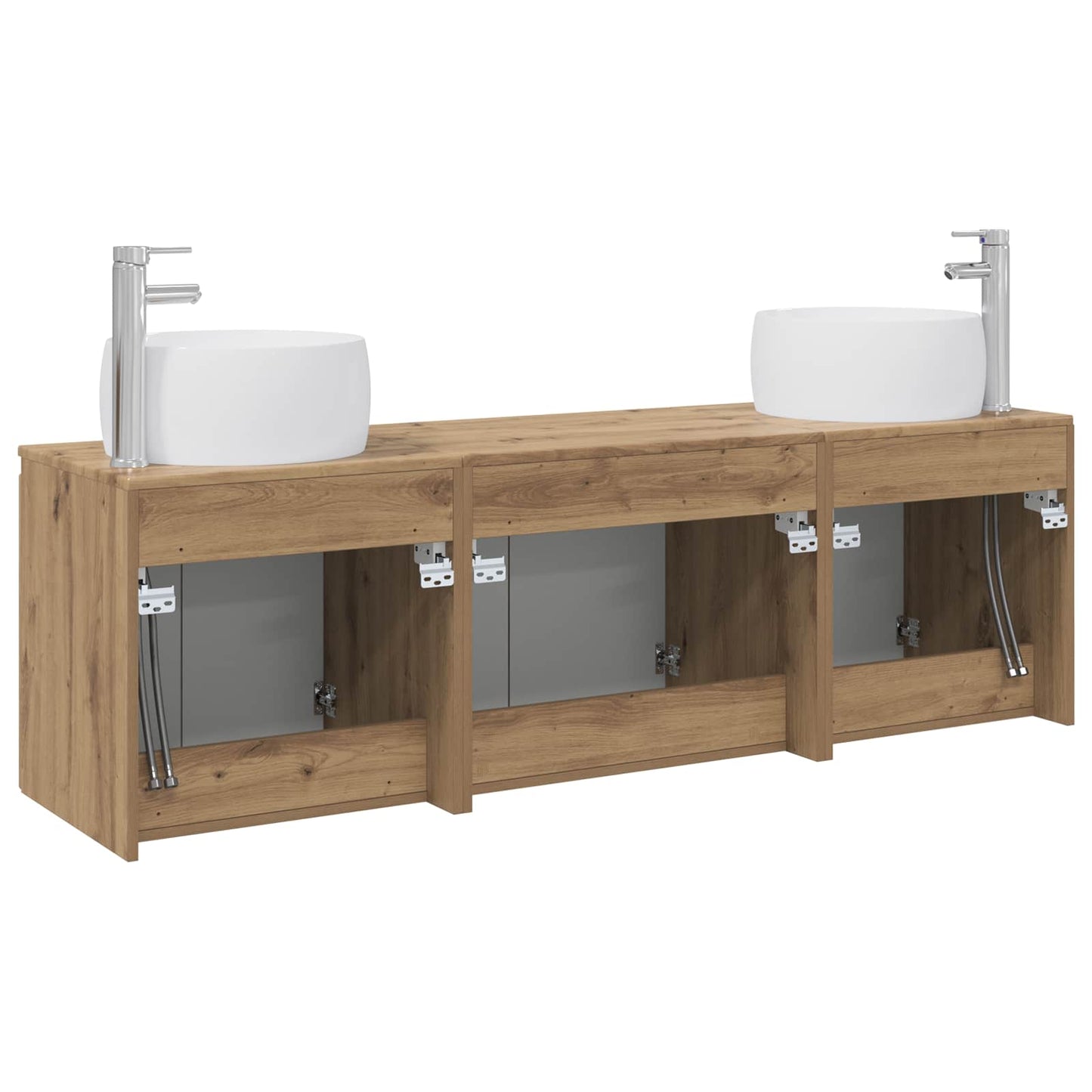 Bathroom Cabinet Set 3 pcs Artisan Oak 49.5 x 44.5 x 66 cm