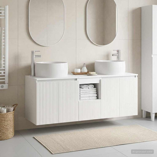 Bathroom Cabinet Set 3 pcs White 49.5 x 44.5 x 66 cm