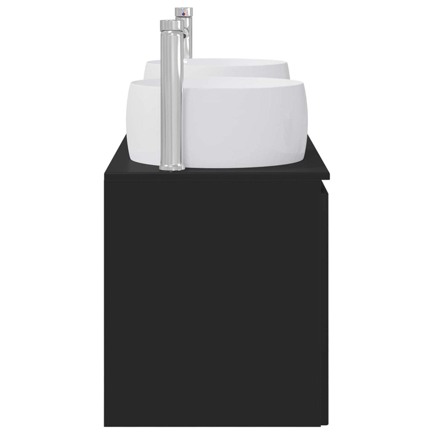 Bathroom Cabinet Set 3 pcs Black 49.5 x 44.5 x 66 cm