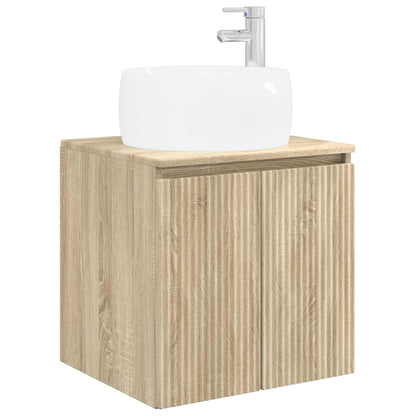 Bathroom Cabinet Set 3 pcs Sonoma Oak 49.5 x 44.5 x 66 cm