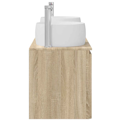 Bathroom Cabinet Set 3 pcs Sonoma Oak 49.5 x 44.5 x 66 cm