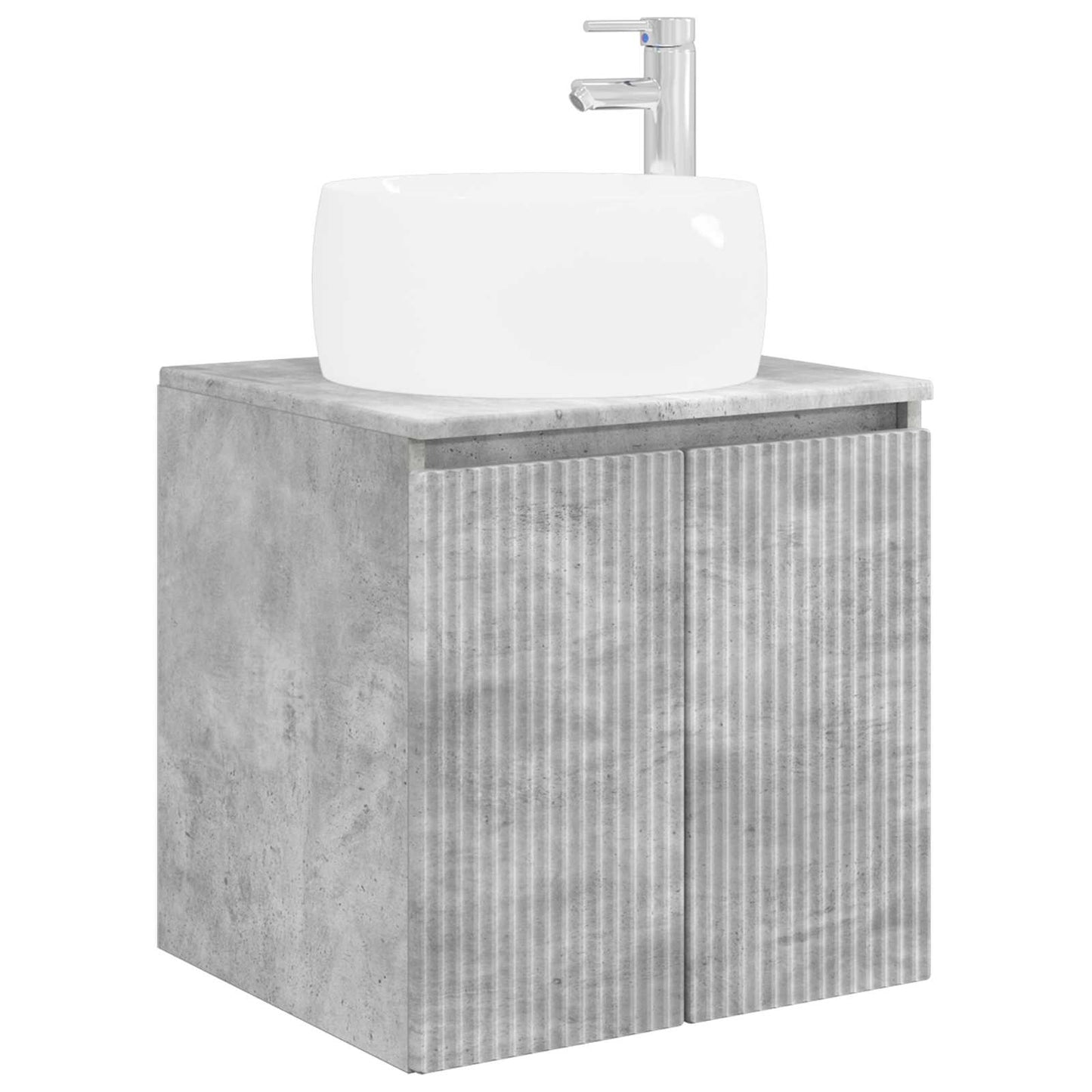 Bathroom Cabinet Set 3 pcs Concrete Grey 49.5 x 44.5 x 66 cm