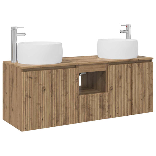 Bathroom Cabinet Set 3 pcs Artisan Oak 49.5 x 44.5 x 66 cm