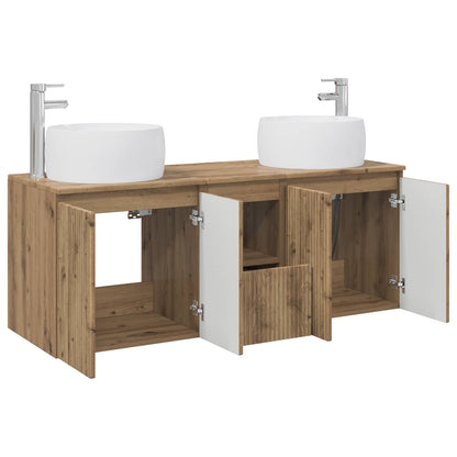 Bathroom Cabinet Set 3 pcs Artisan Oak 49.5 x 44.5 x 66 cm
