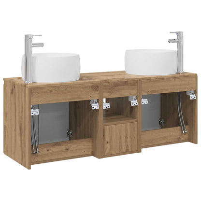 Bathroom Cabinet Set 3 pcs Artisan Oak 49.5 x 44.5 x 66 cm