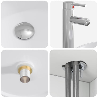 Bathroom Cabinet Set 3 pcs White 49.5 x 44.5 x 65.5 cm