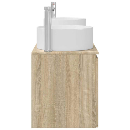 Bathroom Cabinet Set 3 pcs Sonoma Oak 49.5 x 44.5 x 65.5 cm