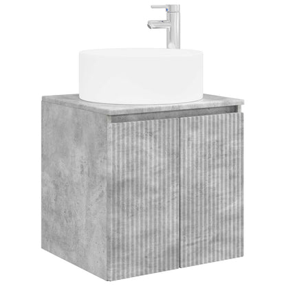 Bathroom Cabinet Set 3 pcs Concrete Grey 49.5 x 44.5 x 65.5 cm