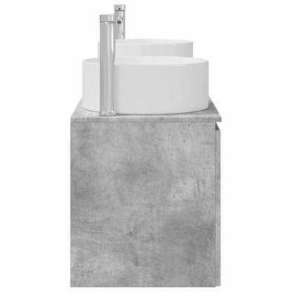 Bathroom Cabinet Set 3 pcs Concrete Grey 49.5 x 44.5 x 65.5 cm
