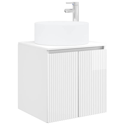 Bathroom Cabinet Set 3 pcs High Gloss White