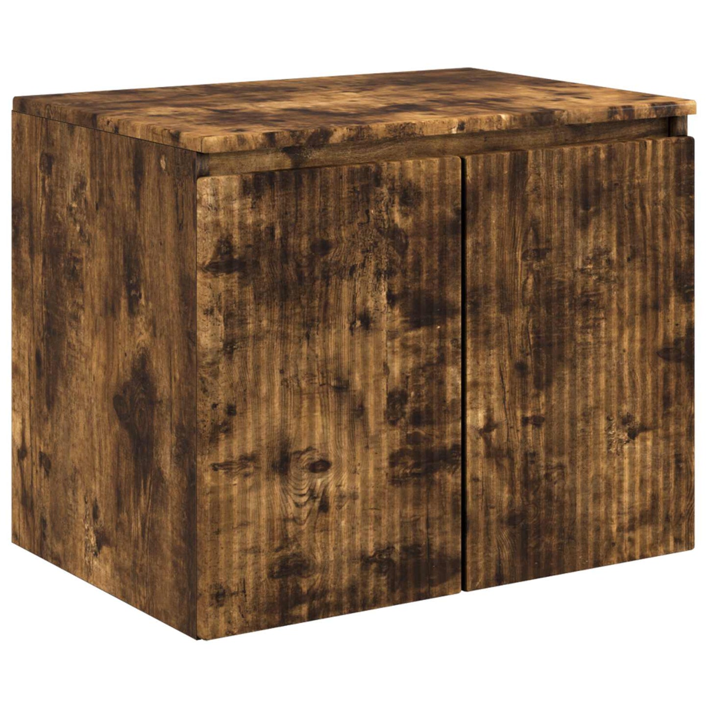 Bathroom Cabinet Set 3 pcs Smoked Oak 49.5 x 44.5 x 65.5 cm