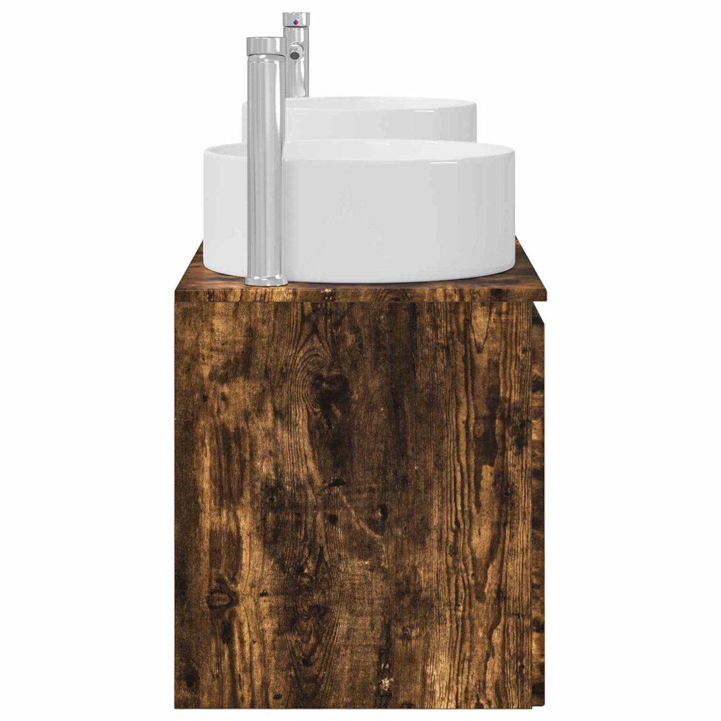 Bathroom Cabinet Set 3 pcs Smoked Oak 49.5 x 44.5 x 65.5 cm
