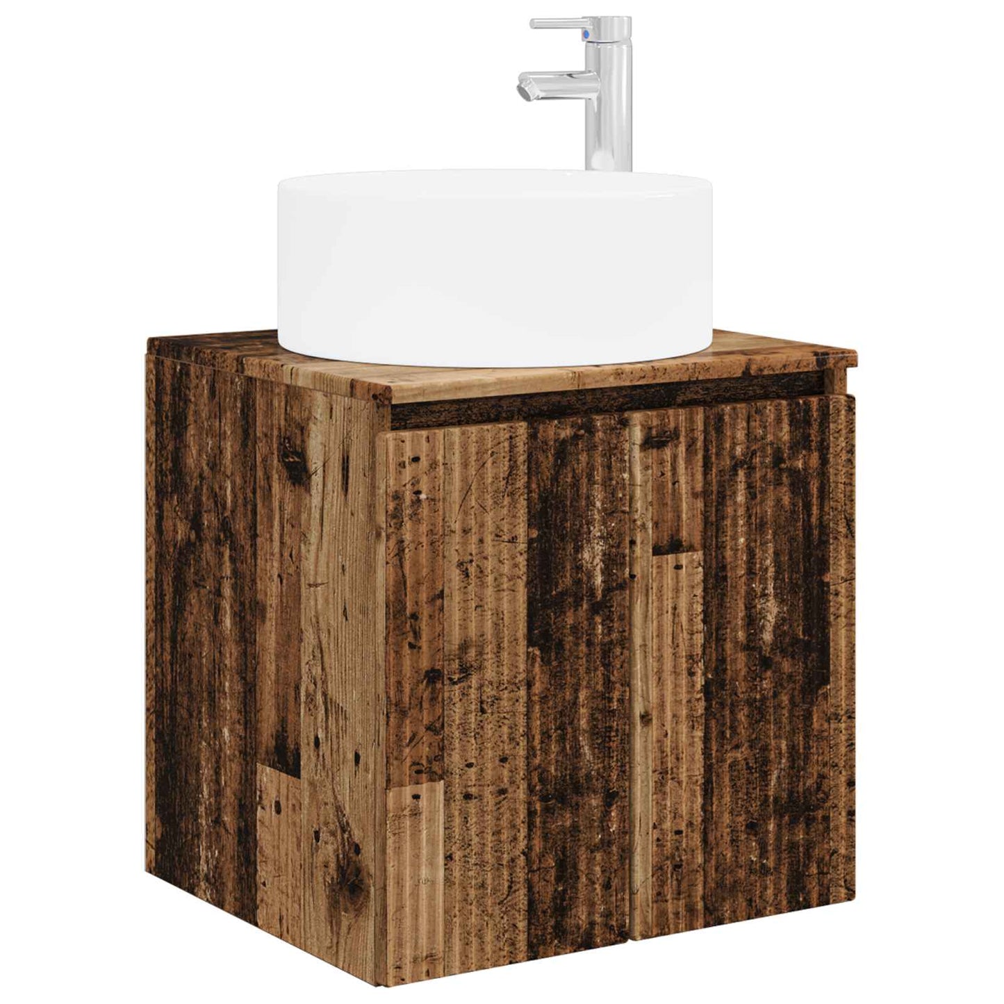 Bathroom Cabinet Set 3 pcs Old Wood 49.5 x 44.5 x 65.5 cm