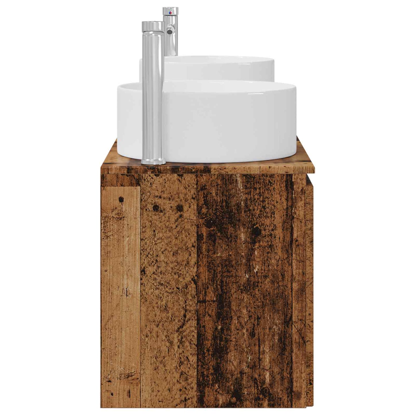 Bathroom Cabinet Set 3 pcs Old Wood 49.5 x 44.5 x 65.5 cm