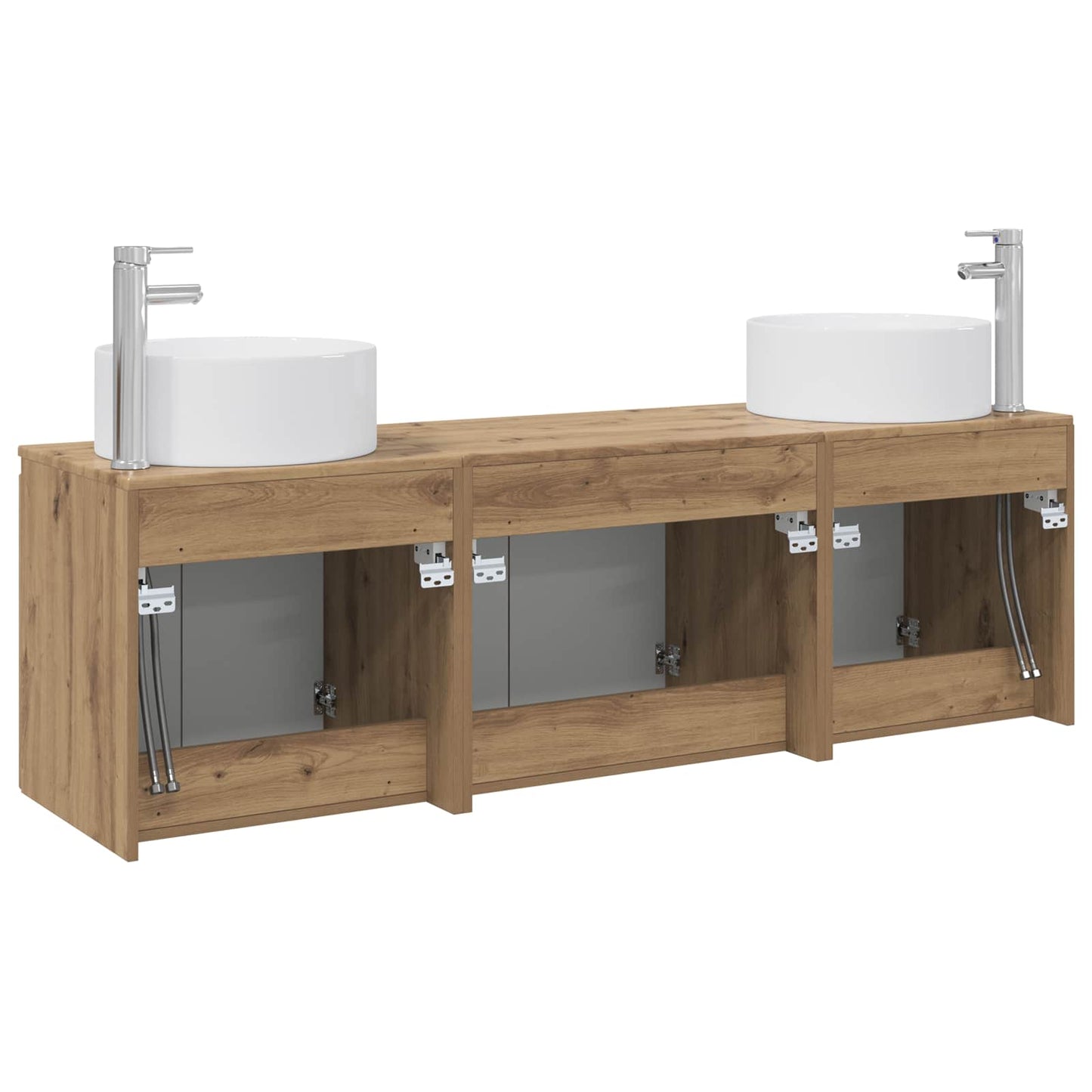 Bathroom Cabinet Set 3 pcs Artisan Oak 49.5 x 44.5 x 65.5 cm