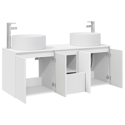 Bathroom Cabinet Set 3 pcs White 49.5 x 44.5 x 65.5 cm