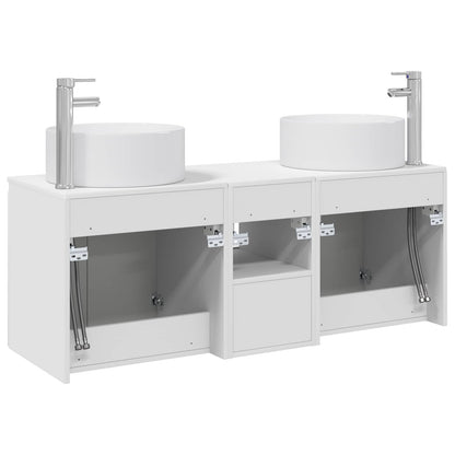 Bathroom Cabinet Set 3 pcs White 49.5 x 44.5 x 65.5 cm