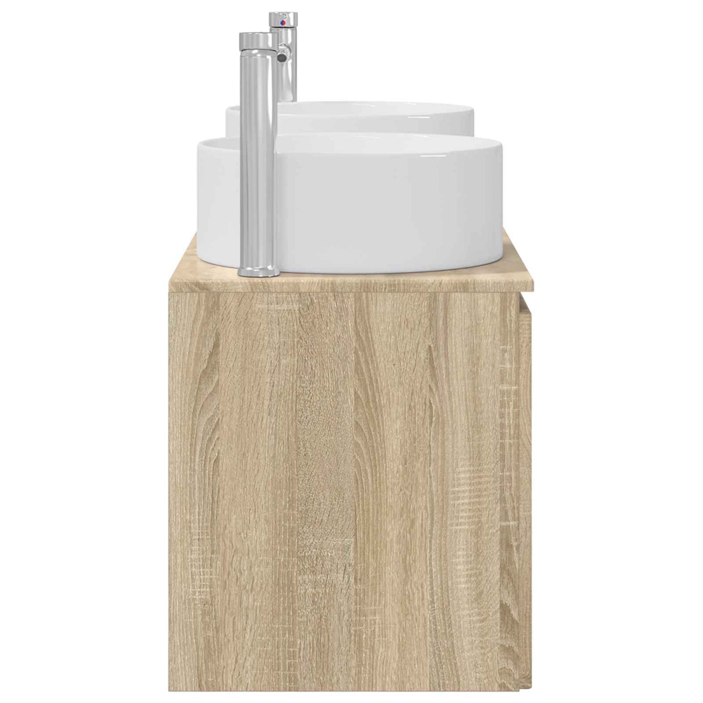 Bathroom Cabinet Set 3 pcs Sonoma Oak 49.5 x 44.5 x 65.5 cm