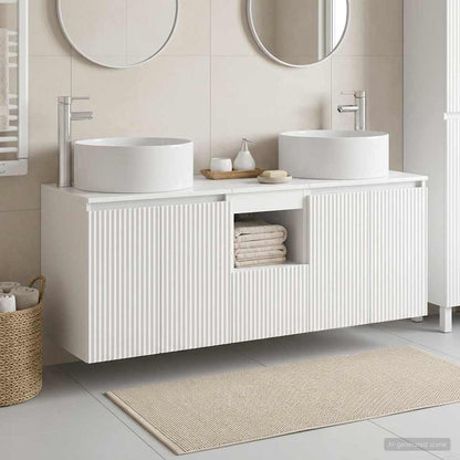 Bathroom Cabinet Set 3 pcs High Gloss White