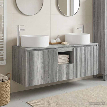 Bathroom Cabinet Set 3 pcs Grey Sonoma 49.5 x 44.5 x 65.5 cm