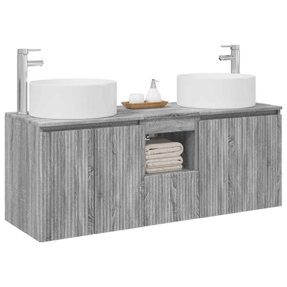 Bathroom Cabinet Set 3 pcs Grey Sonoma 49.5 x 44.5 x 65.5 cm