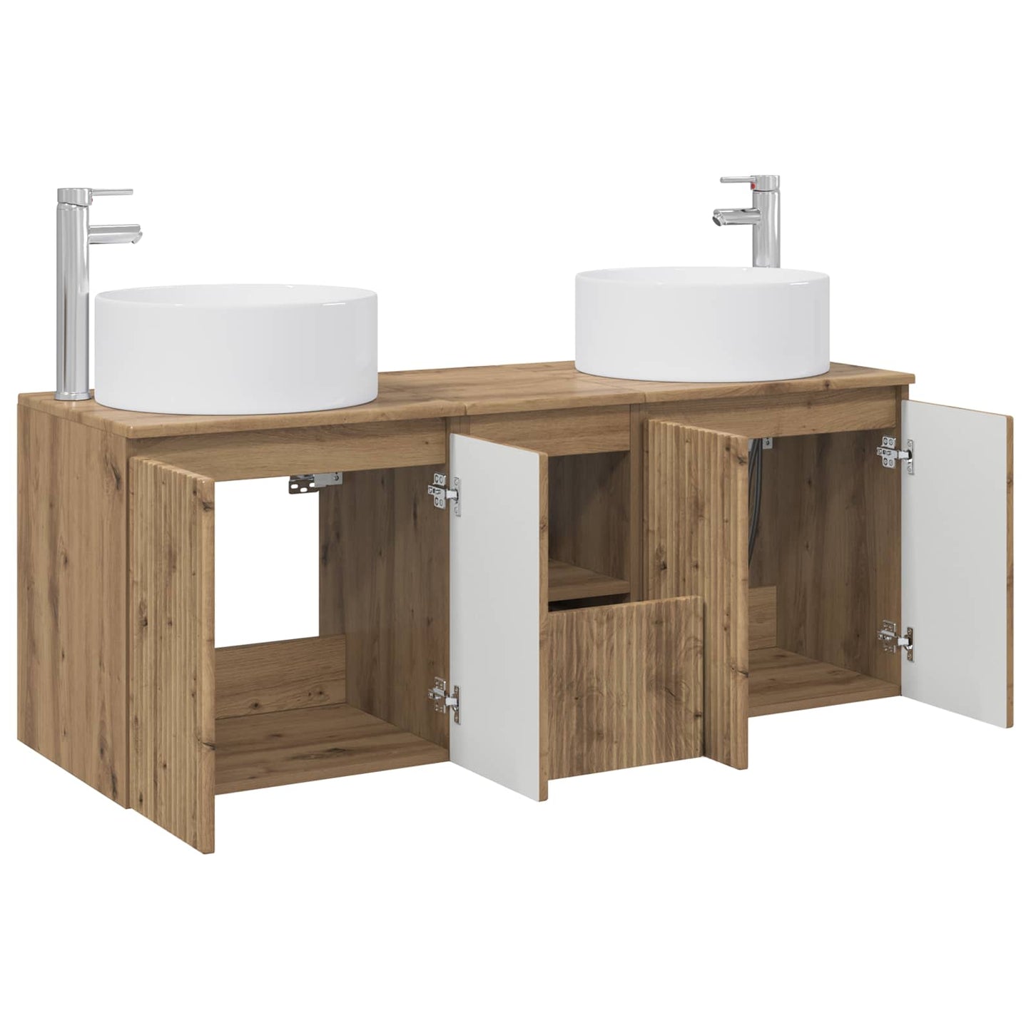 Bathroom Cabinet Set 3 pcs Artisan Oak 49.5 x 44.5 x 65.5 cm