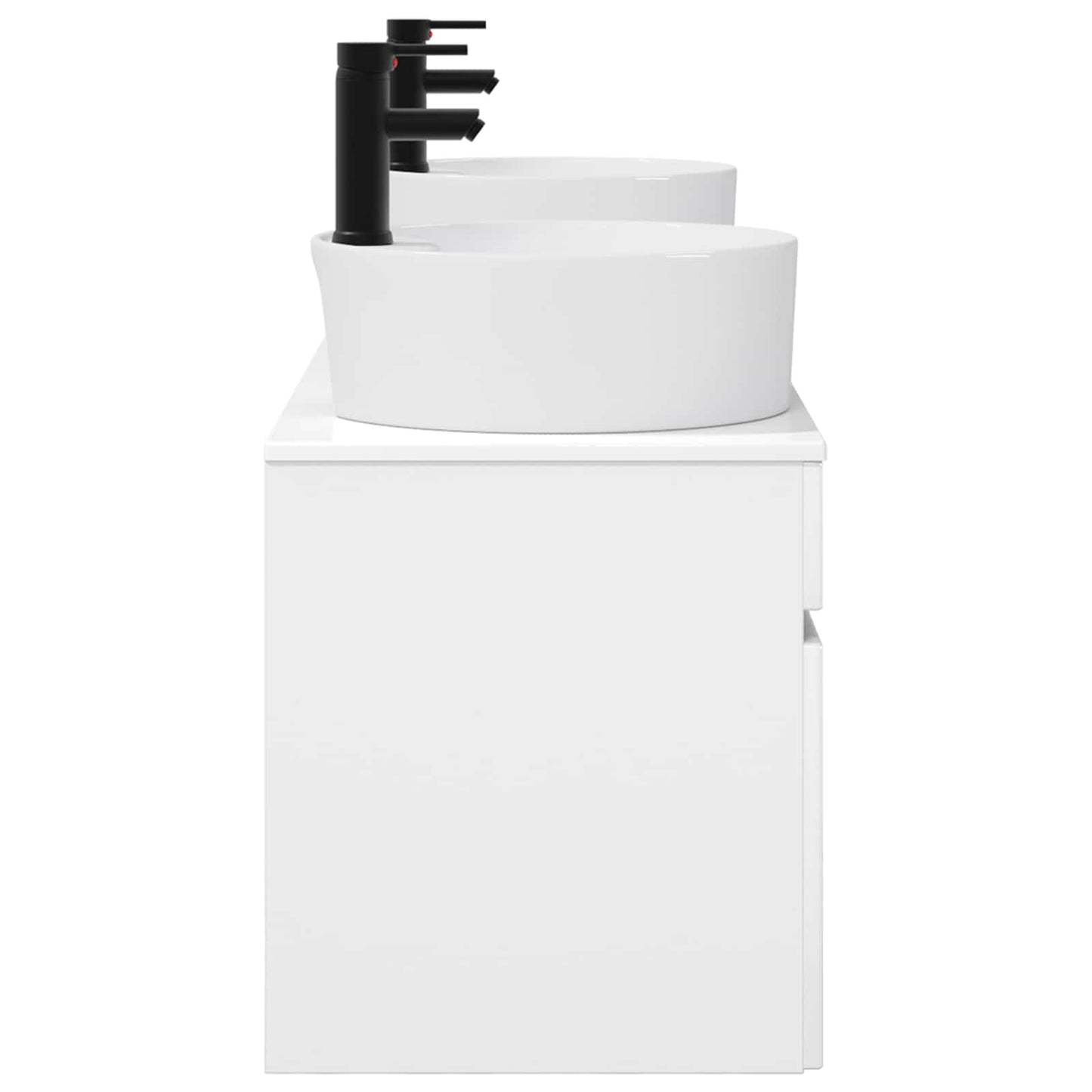 Bathroom Cabinet Set 3 pcs High Gloss White 49 x 44.5 x 65 cm