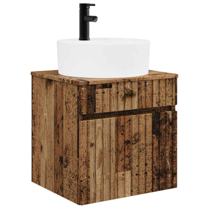 Bathroom Cabinet Set 3 pcs Old Wood 49 x 44.5 x 65 cm
