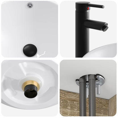 Bathroom Cabinet Set 3 pcs Sonoma Oak 49 x 44.5 x 66.5 cm
