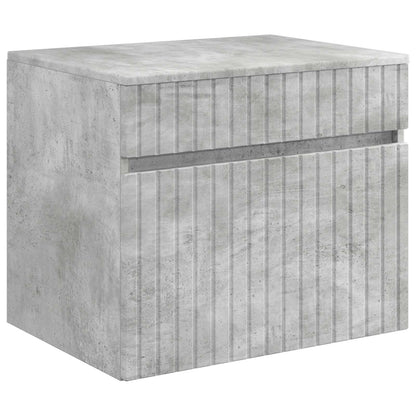 Bathroom Cabinet Set 3 pcs Concrete Grey 49 x 44.5 x 66.5 cm