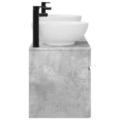 Bathroom Cabinet Set 3 pcs Concrete Grey 49 x 44.5 x 66.5 cm