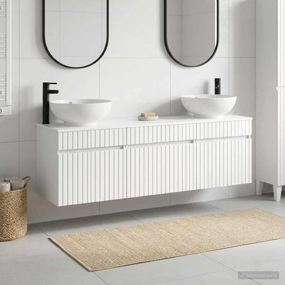 Bathroom Cabinet Set 3 pcs High Gloss White 49 x 44.5 x 66.5 cm