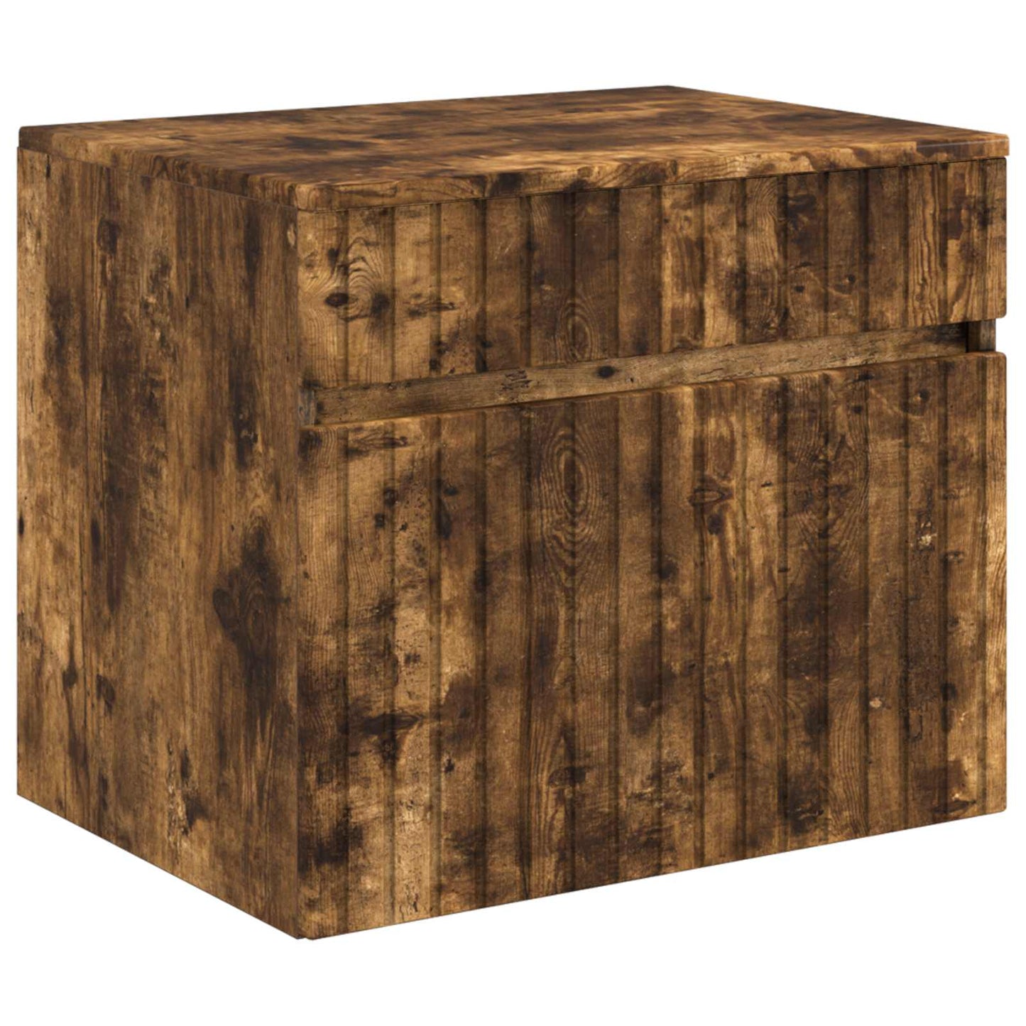 Bathroom Cabinet Set 3 pcs Smoked Oak 49 x 44.5 x 66.5 cm