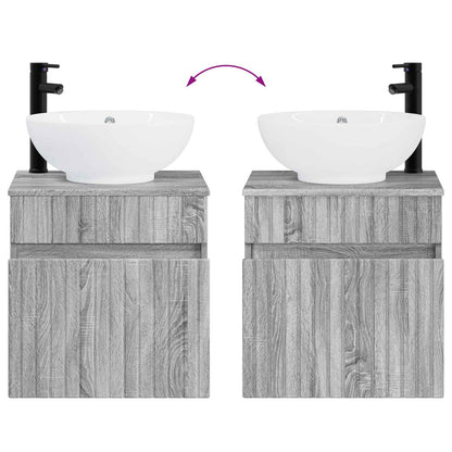 Bathroom Cabinet Set 3 pcs Grey Sonoma 49 x 44.5 x 66.5 cm