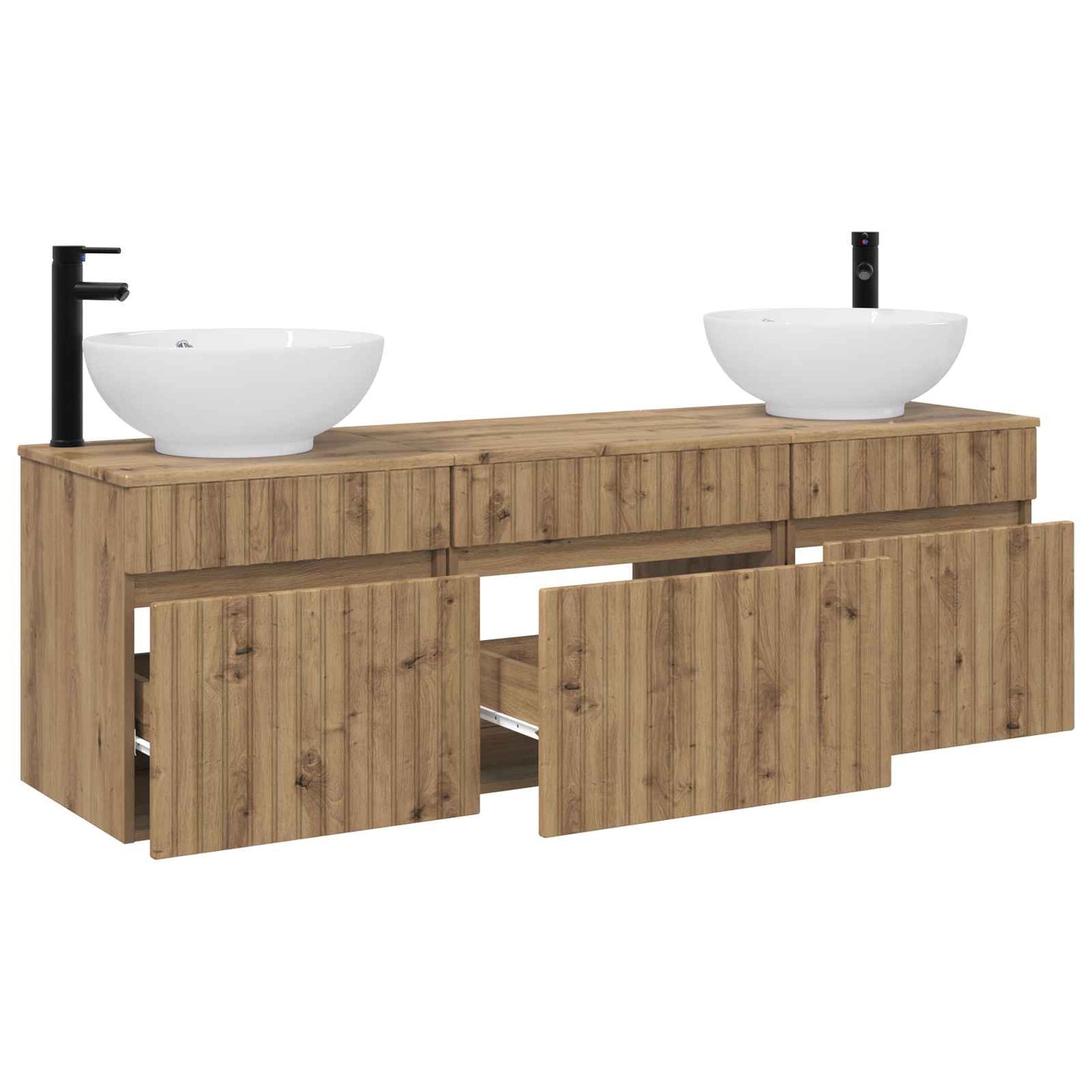 Bathroom Cabinet Set 3 pcs Artisan Oak 49 x 44.5 x 66.5 cm