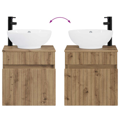 Bathroom Cabinet Set 3 pcs Artisan Oak 49 x 44.5 x 66.5 cm