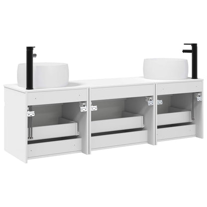 Bathroom Cabinet Set 3 pcs White 49 x 44.5 x 66 cm