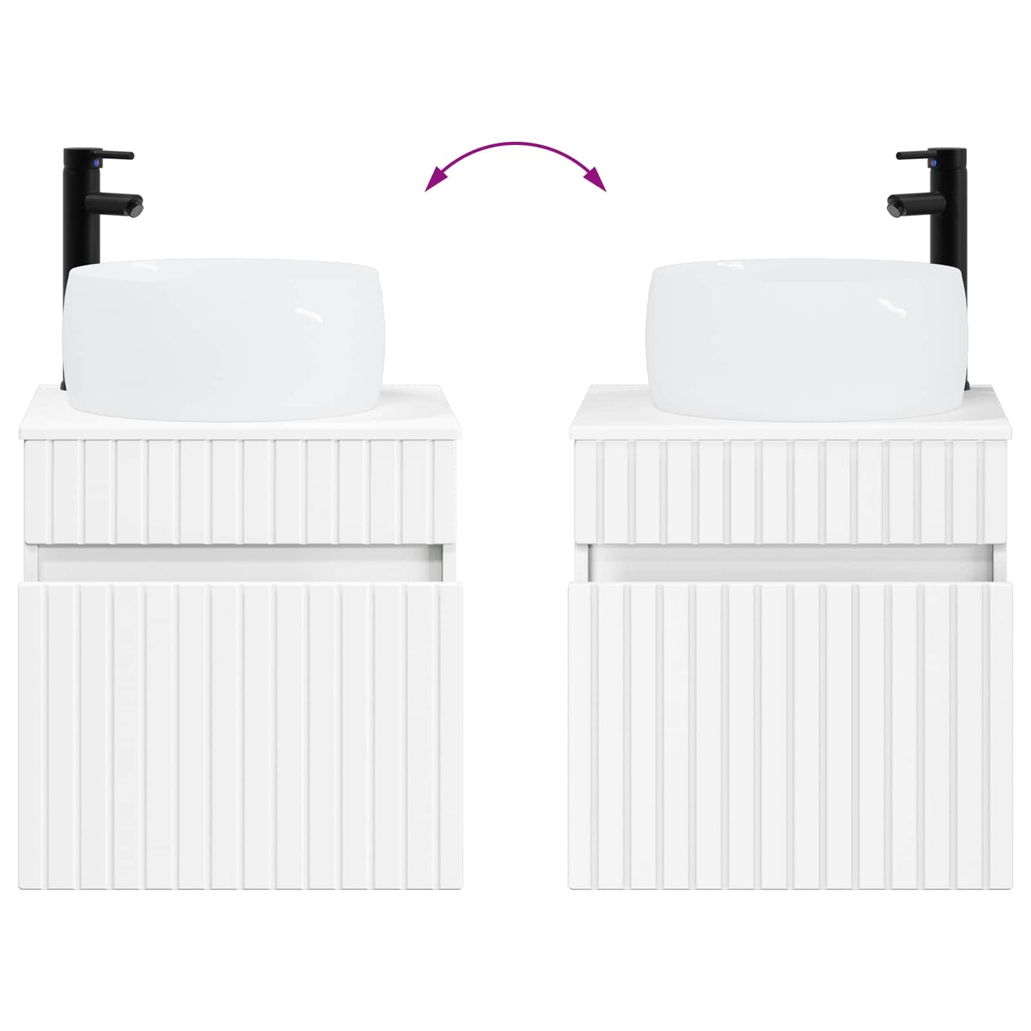 Bathroom Cabinet Set 3 pcs White 49 x 44.5 x 66 cm