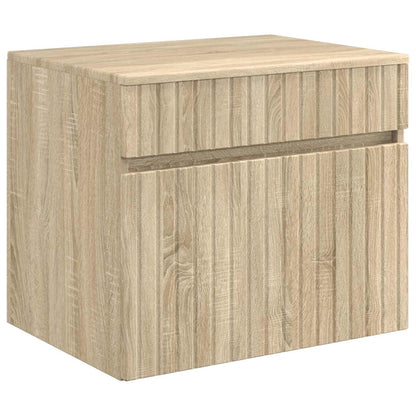 Bathroom Cabinet Set 3 pcs Sonoma Oak 49 x 44.5 x 66 cm
