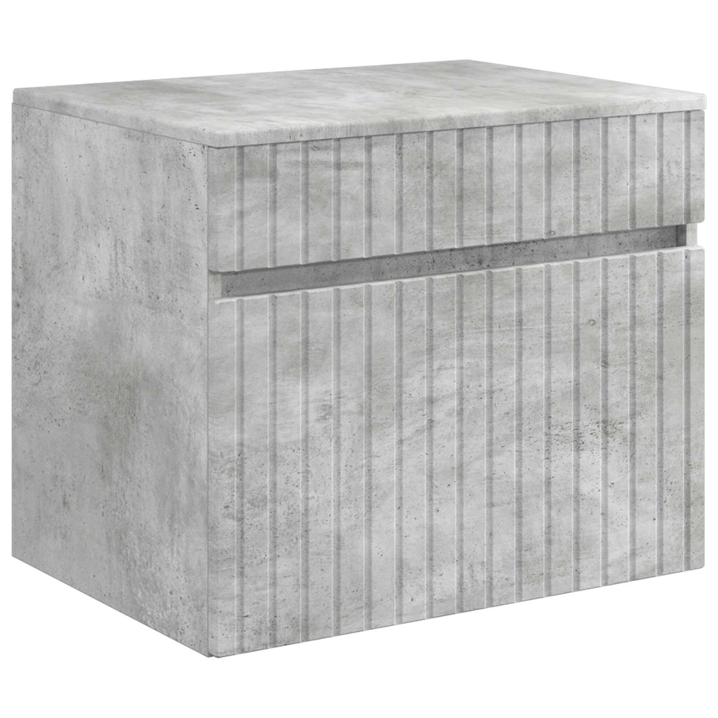 Bathroom Cabinet Set 3 pcs Concrete Grey 49 x 44.5 x 66 cm
