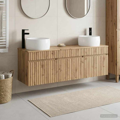Bathroom Cabinet Set 3 pcs Artisan Oak 49 x 44.5 x 66 cm